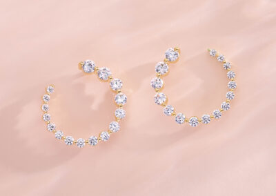 Diamond Hoop Earrings - - Something Beautiful Fine Jewelry